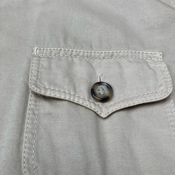 Prada Trench Coat Safari Jacket Sz 6 US Beige Cotton Lightweight Belted Auth. - Picture 13 of 16